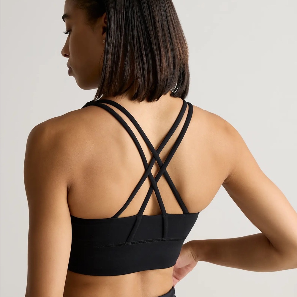 Quince Power-Up Long Line Strappy Sports Bra XL